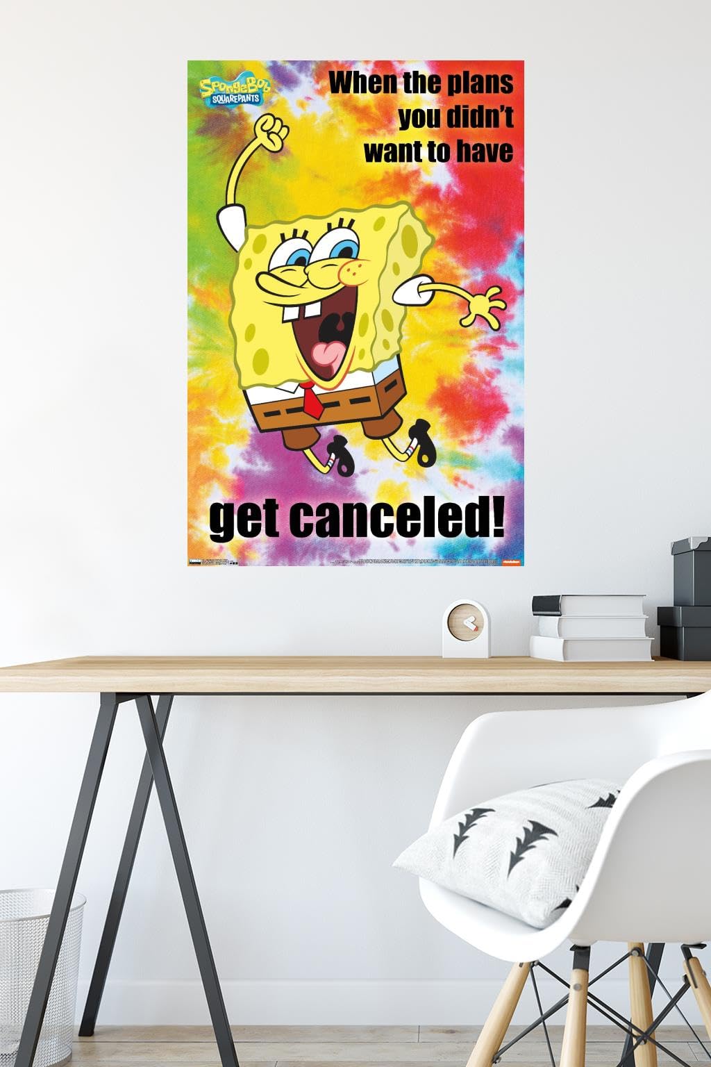 Spongebob Squarepants Meme Wall Poster 22.375x34 Inches - Premium Unframed Nickelodeon Cartoon Decor for Bedroom, Living Room & Office | Trends International