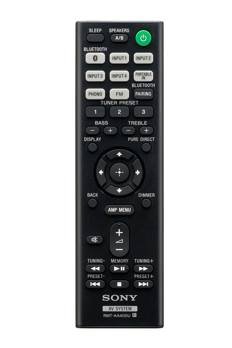 Sony STRDH190 2-Channel Stereo Receiver with Bluetooth, Phono Input & FM Radio - Black | Home Theater & Audio System for Music, Movies & Gaming