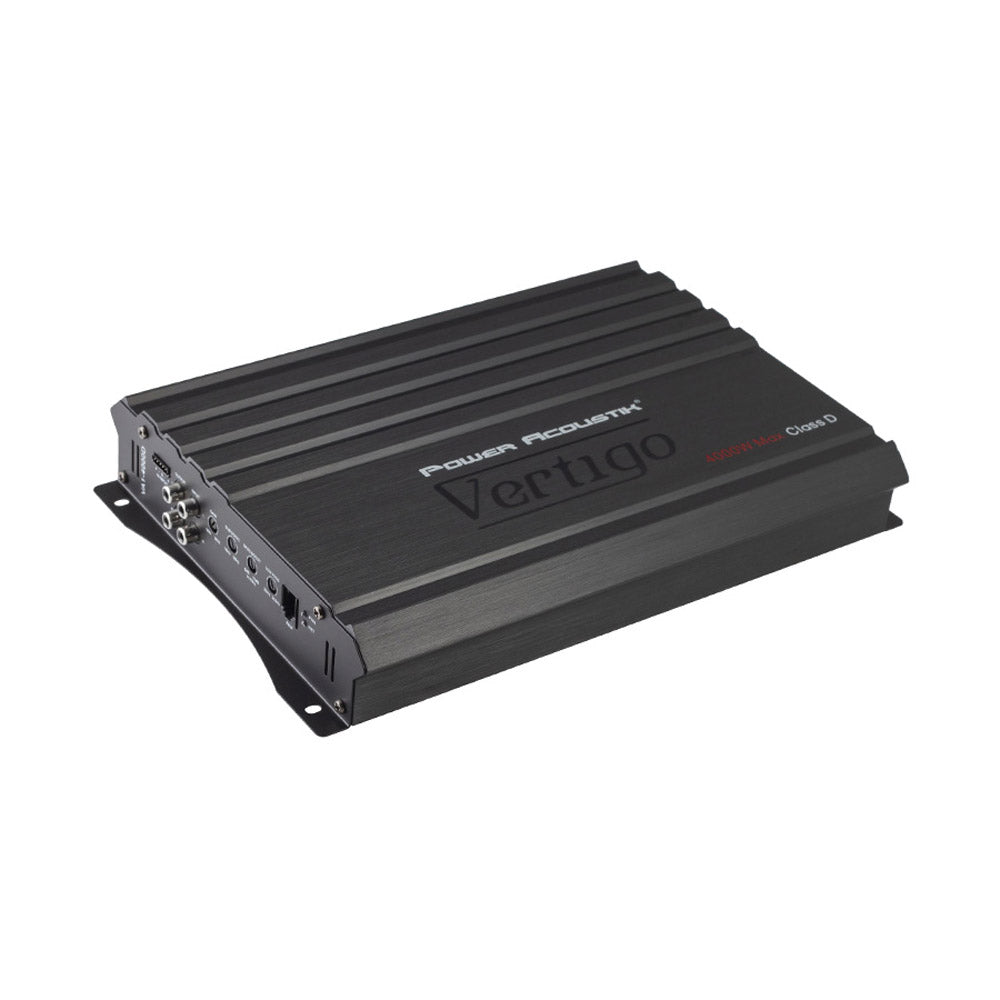 Power Acoustik VA1 4000D Class D 4000W Monoblock Car Amplifier with Bass Remote - High Power Audio for Car Stereo & Subwoofer Systems