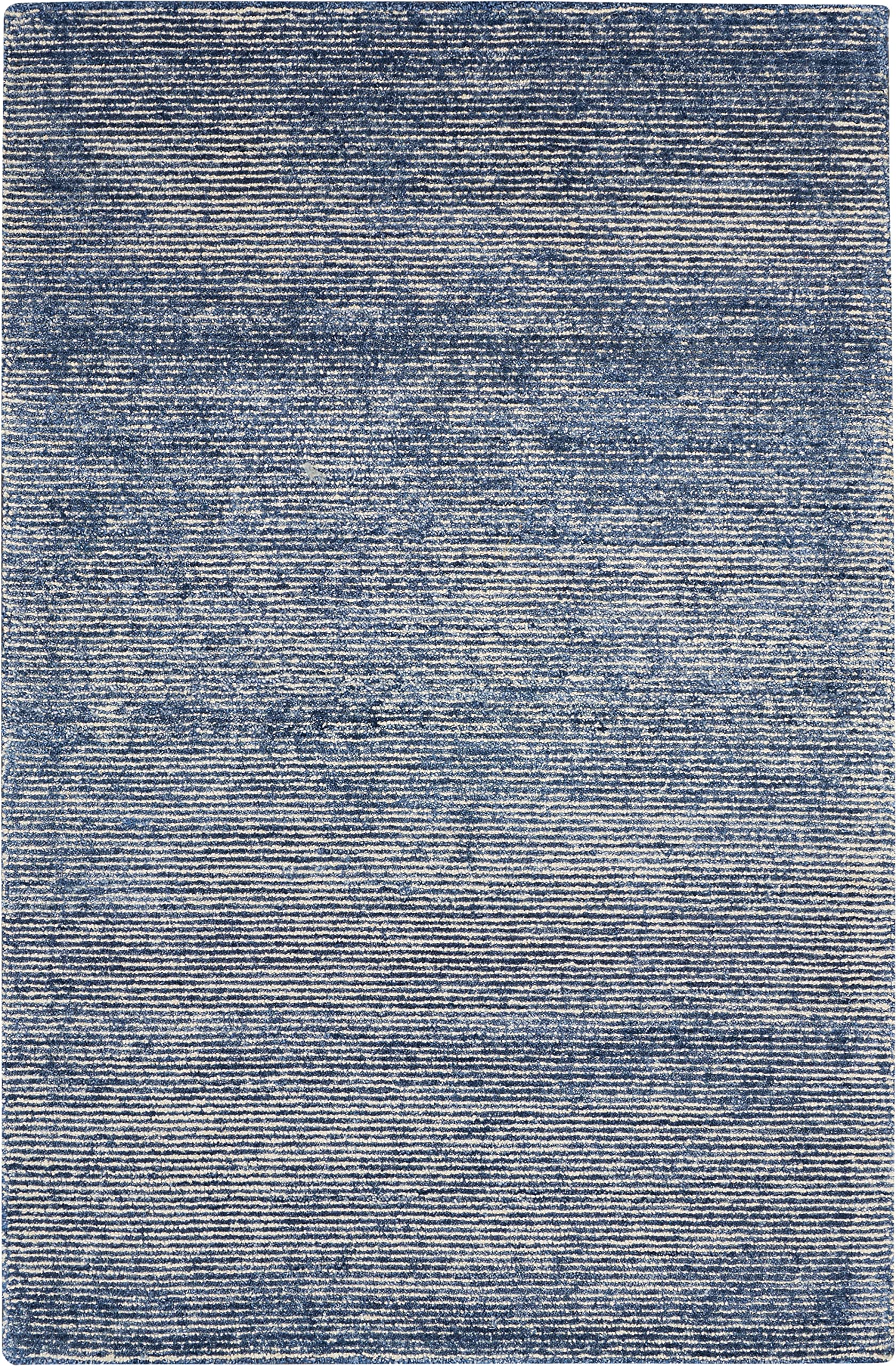 Nourison Weston Solid Aegean Blue 3'9