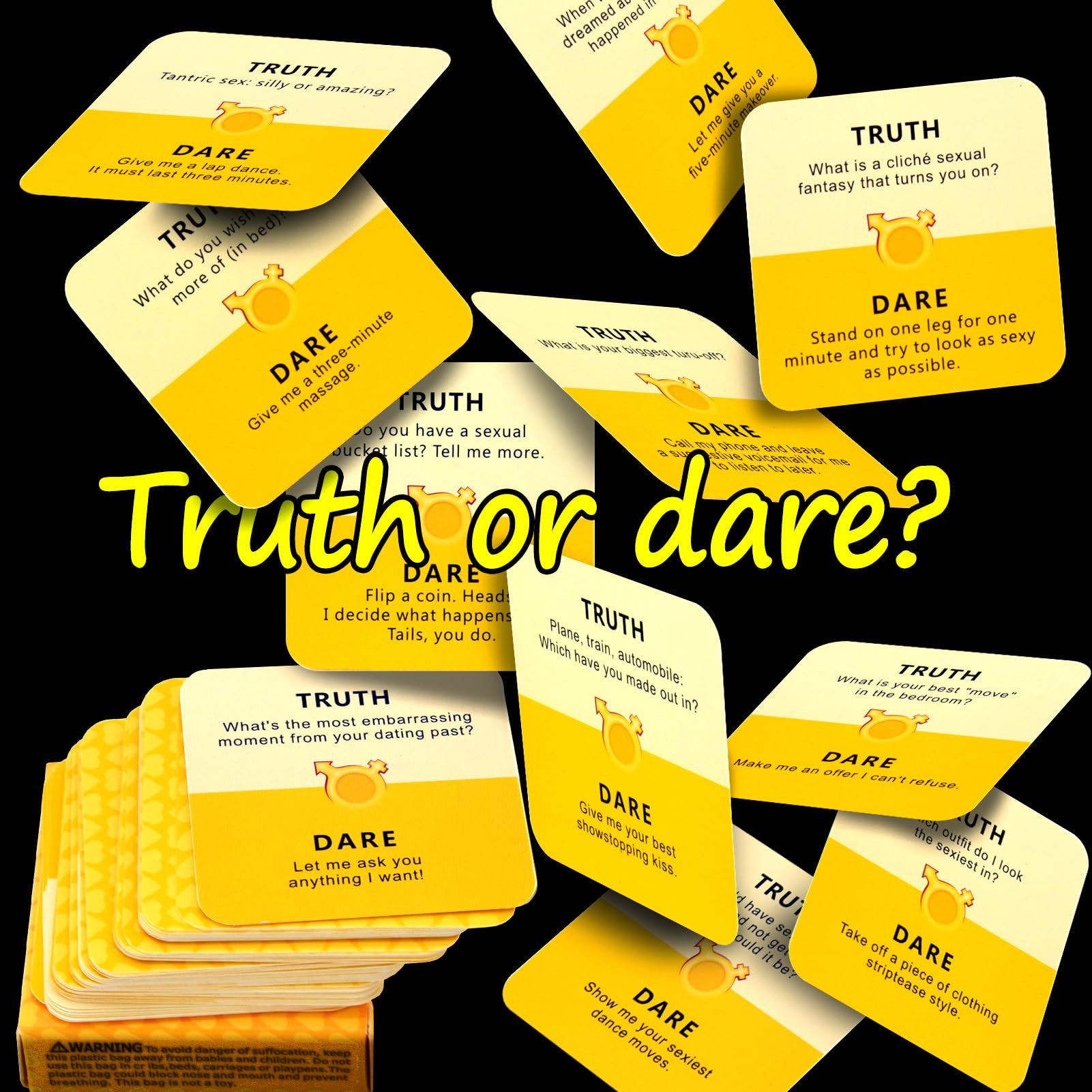 Truth or Dare Sex Card Game for Couples - Romantic Intimacy Deck with 50 Erotic Challenges | Adult Party Game for Date Nights & Spicing Up Relationships (Bilingual English/Spanish)