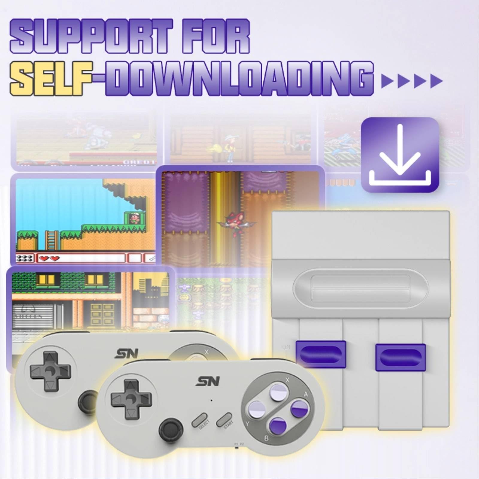 Retro Gaming Console with 7100 Classic Games - 4K HD HDMI Output, Wireless Dual Controllers, TF Card Support & Plug and Play - Perfect for Family Game Nights and Nostalgic Entertainment