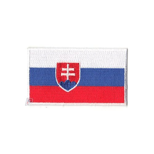 Slovakia Embroidered Iron On Patch - National Flag Emblem for Team Uniforms, Jackets, Bags & DIY Crafts | Durable Sew-On Badge for Clothing Customization