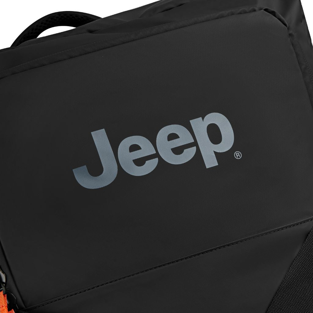 Jeep 82cm 2-Wheel All-Terrain Rolling Duffle Bag - Warm Sand | Heavy-Duty Travel Luggage for Camping, Road Trips & Outdoor Adventures