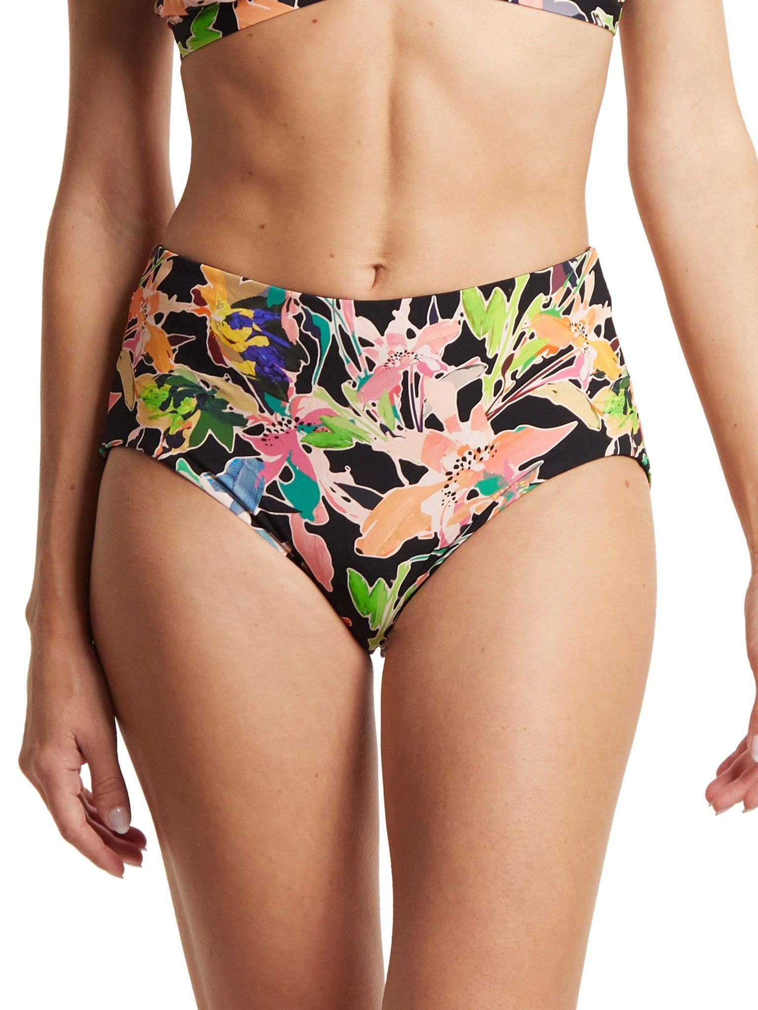 French Brief Swimsuit Bottom - High Waist Bikini Bottoms for Women, Comfortable Swimwear for Beach, Pool & Vacation