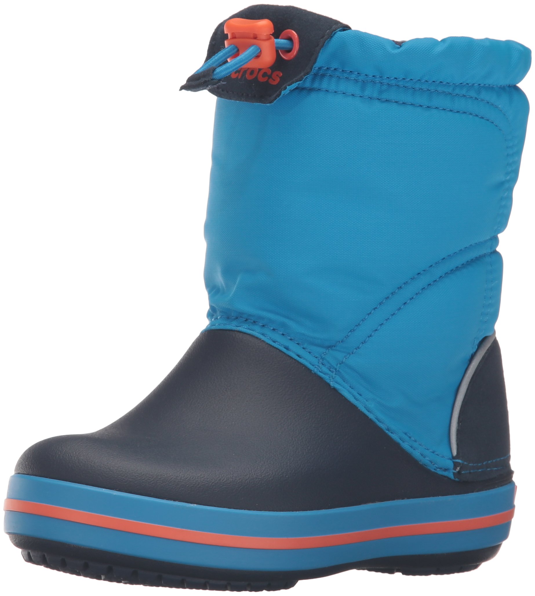 Crocs Girls Crocband Lodgepoint Boot - Waterproof Winter Boots for Kids, Comfortable & Warm Snow Boots for Girls - Perfect for Outdoor Play, Snow Days & Cold Weather Adventures