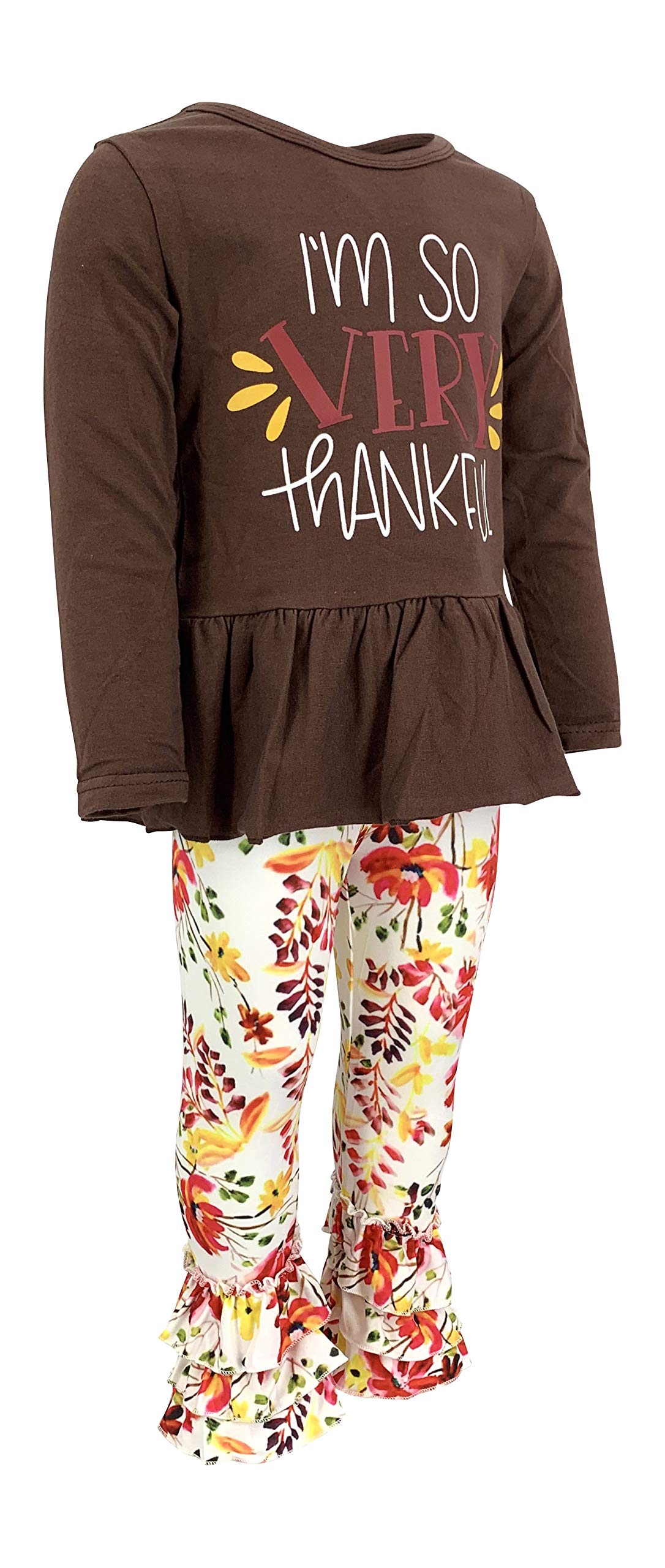 Girls 2-Piece Outfit with Ruffle Leggings & Tunic - Toddler Playwear