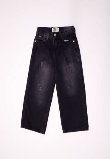 Boys and Girls Wide Leg Denim Jeans - Comfortable Stretch Kids Jeans for Play, School & Casual Wear