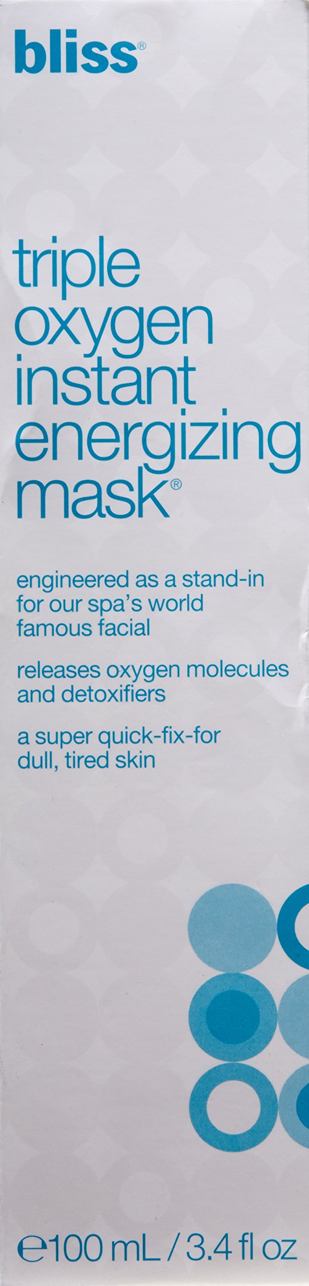 Bliss Triple Oxygen Instant Energizing Facial Mask - Hydrating & Revitalizing for Dull Skin - Perfect for Spa Night & Pre-Event Glow
