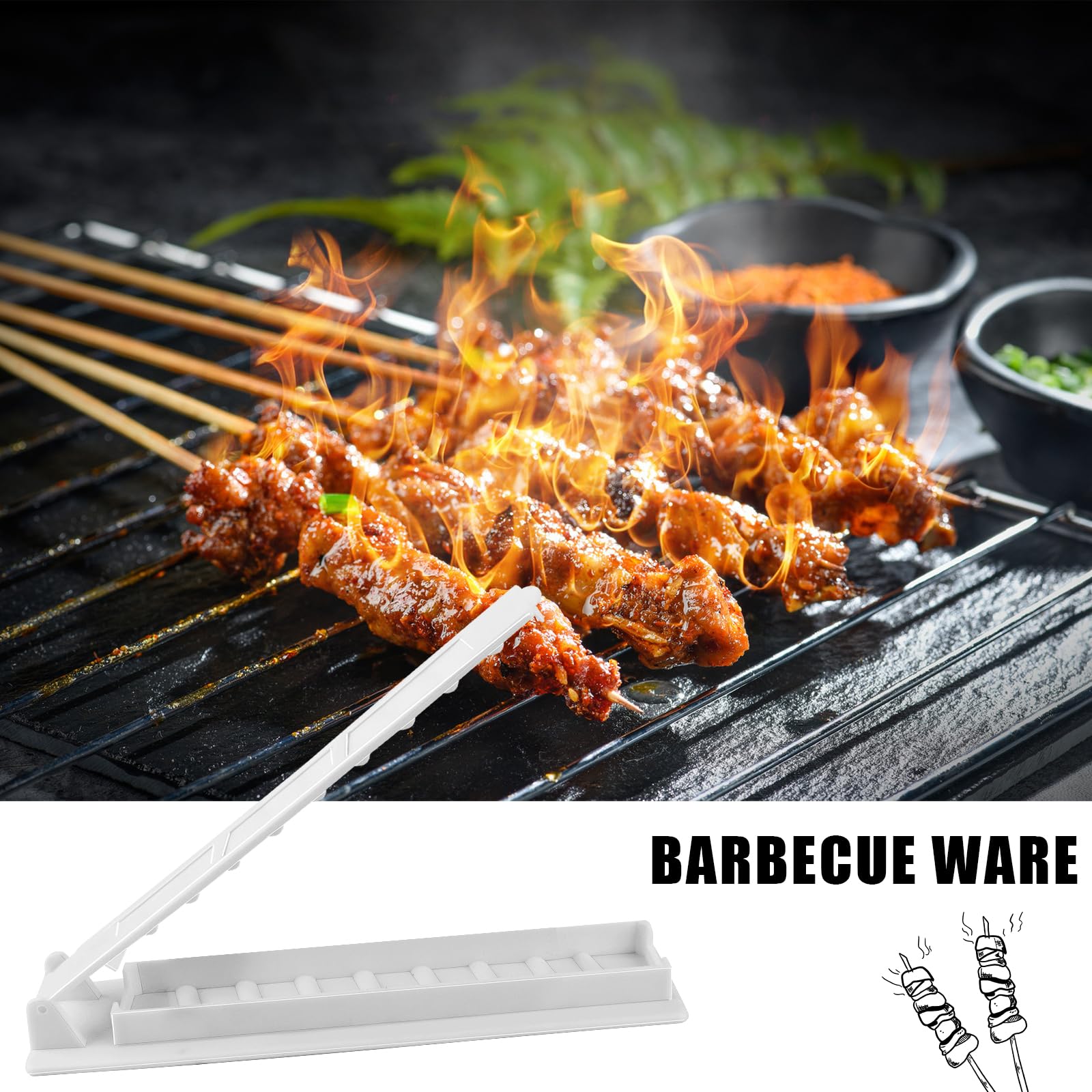 **Jognee Kebab Maker Machine - Stainless Steel Turkish Adana Kebab Maker for BBQ, Grilling & Picnics - Perfect for Home, Restaurants & Outdoor Cooking**