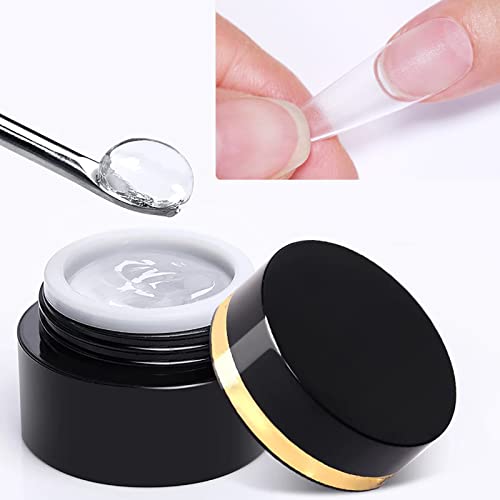 1 Set Solid Patch Adhesive Nail Gel - Nail Extension & Strengthening Glue for DIY Manicures | Perfect for Salon, Home Use & Nail Art