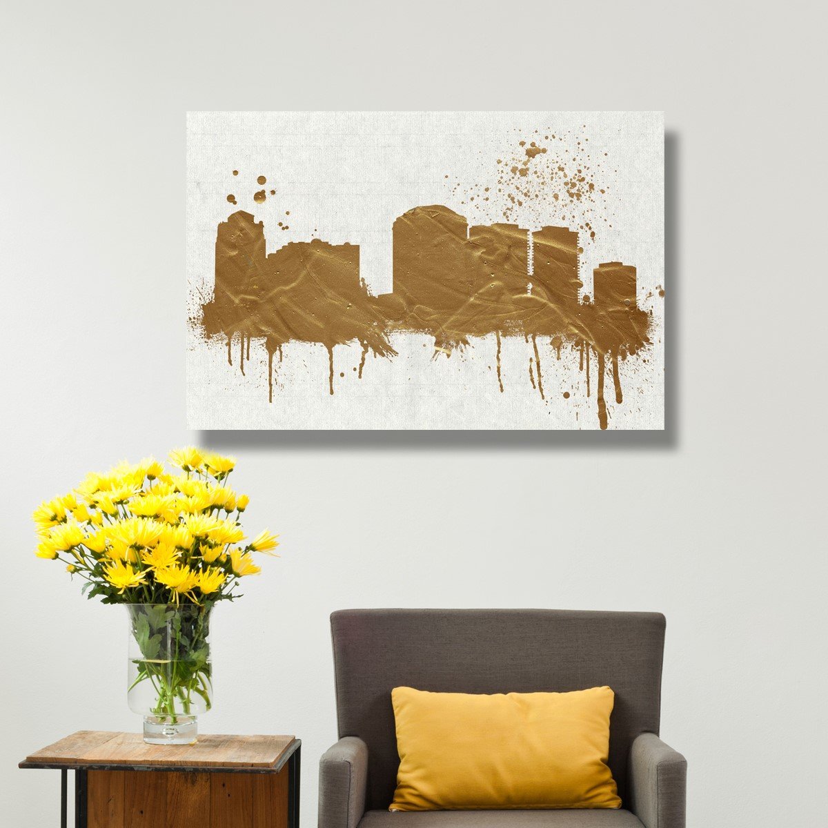 Oliver Gal 'West Palm Beach Skyline' Canvas Wall Art - 60