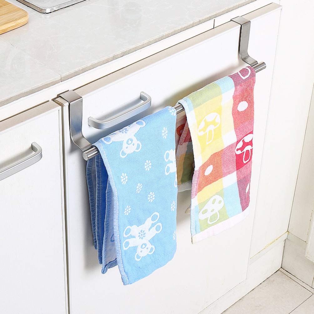 Stainless Steel Towel Holder Stand - 1pc Bathroom Towel Rack Organizer with Multi-Functional Storage for Kitchen, Spa & Home Decor