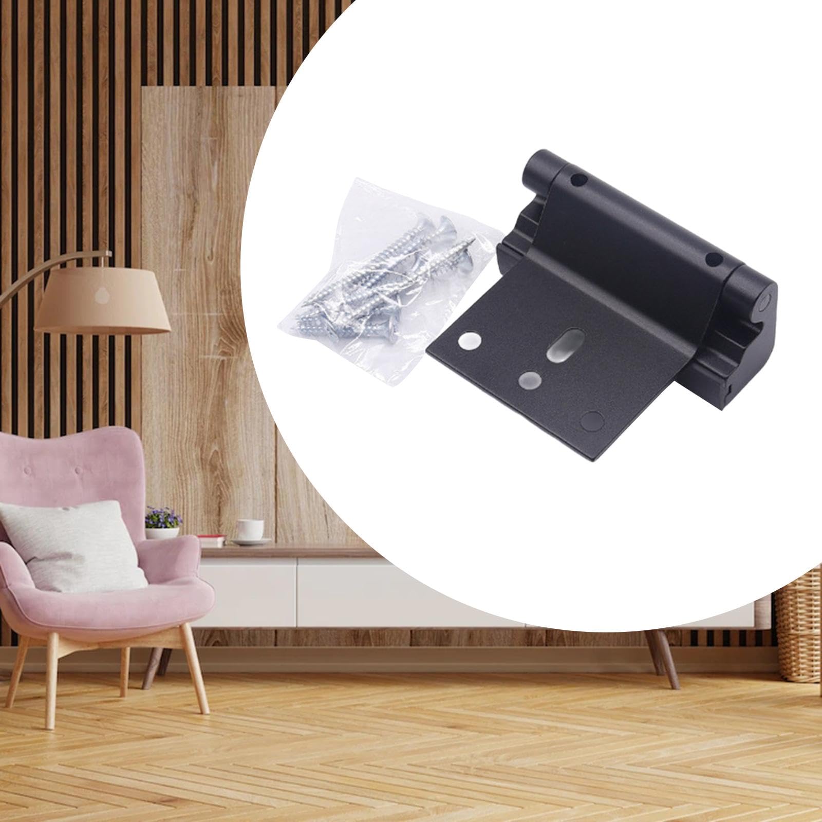 WeiLaiKeQi Smart Home Security Door Lock - Childproof Door Reinforcement Lock & Door Stopper for Enhanced Home Safety (Black) | Ideal for Apartments, Houses & Childproofing