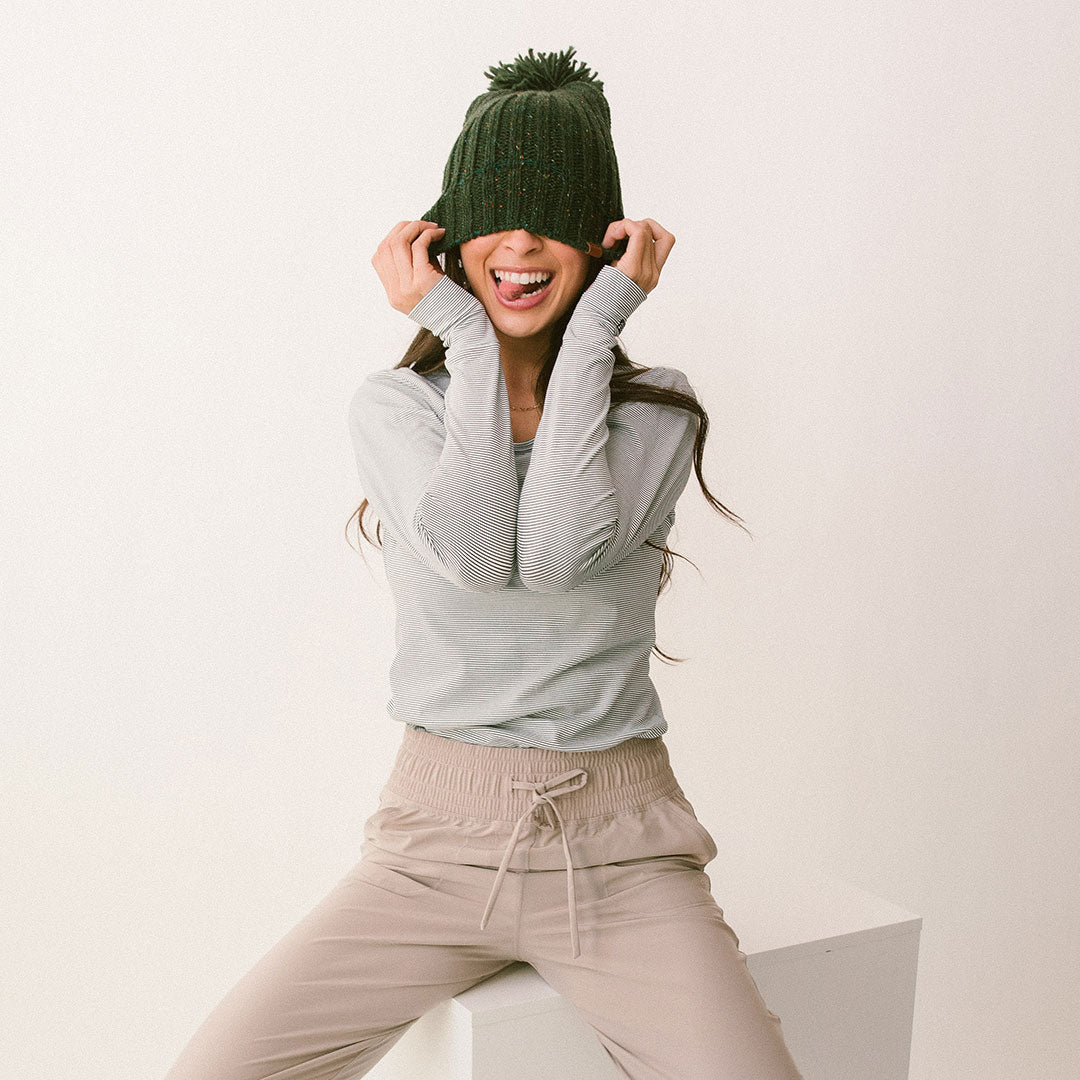 Go Long Crew Neck Sweater - Soft Striped Knit Pullover for Women | Cozy Casual Wear for Fall & Winter | Perfect for Layering, Office & Weekend Outfits