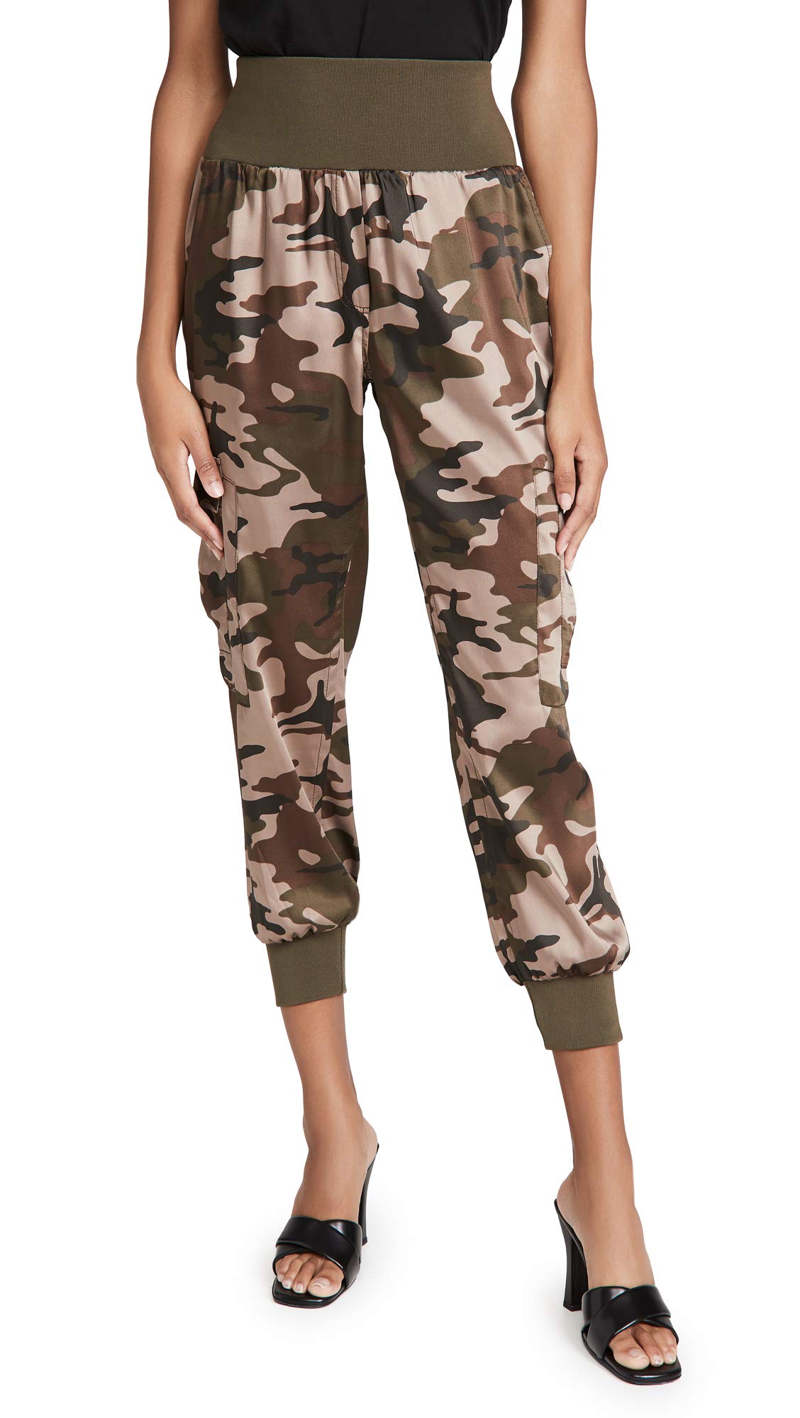 Cinq a Sept Women's Camo Giles Pants - Stylish Camouflage Trousers for Casual & Night Out | Perfect for Work, Parties & Weekend Wear