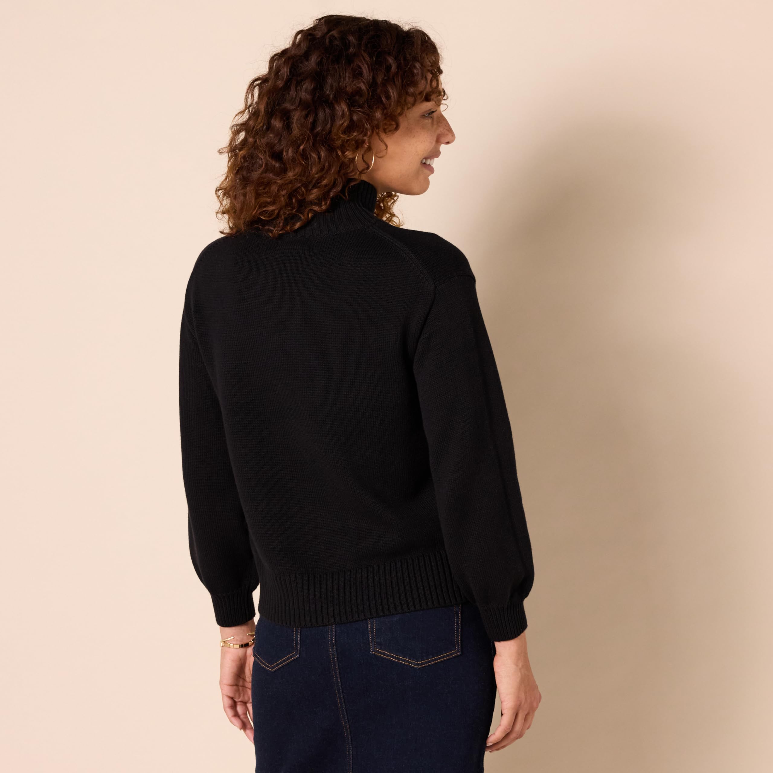 Amazon Essentials Women's Cotton Sweaters - Soft Funnel Neck Pullover, Plus Size & Regular Sizes | Casual Wear, Office Outfits & Fall Layering