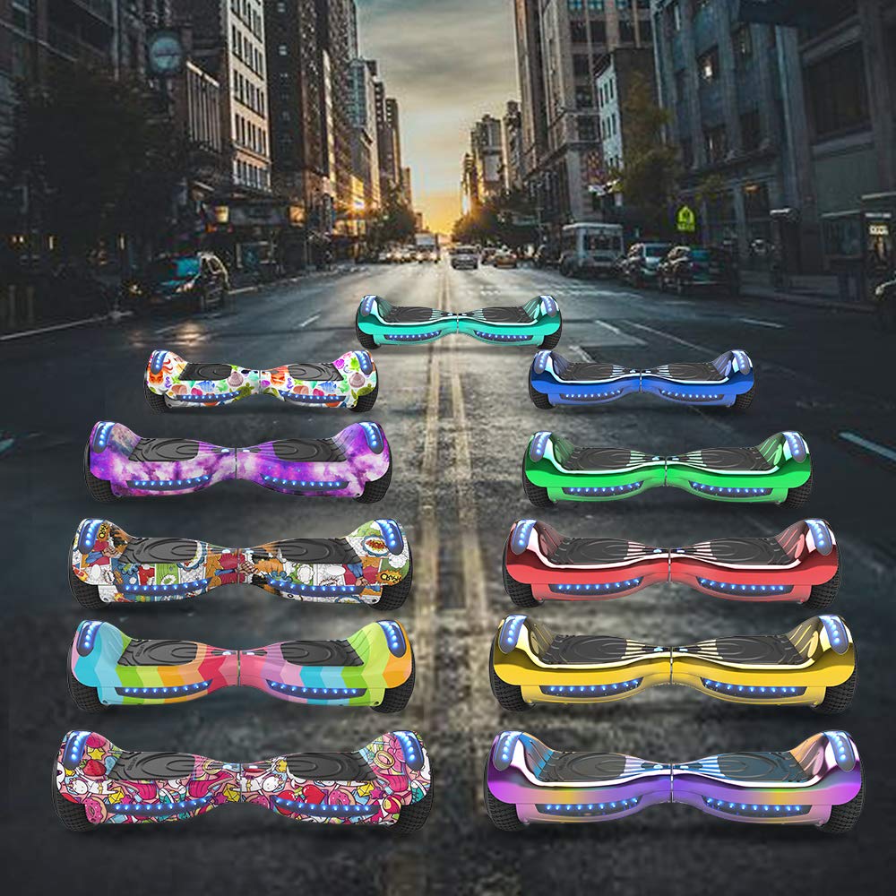 Certified HS2.01 Hoverboard with Bluetooth, LED Lights & Flash Wheels - Self Balancing Electric Scooter for Kids & Adults - Perfect for Commuting, Indoor Fun & Outdoor Adventures