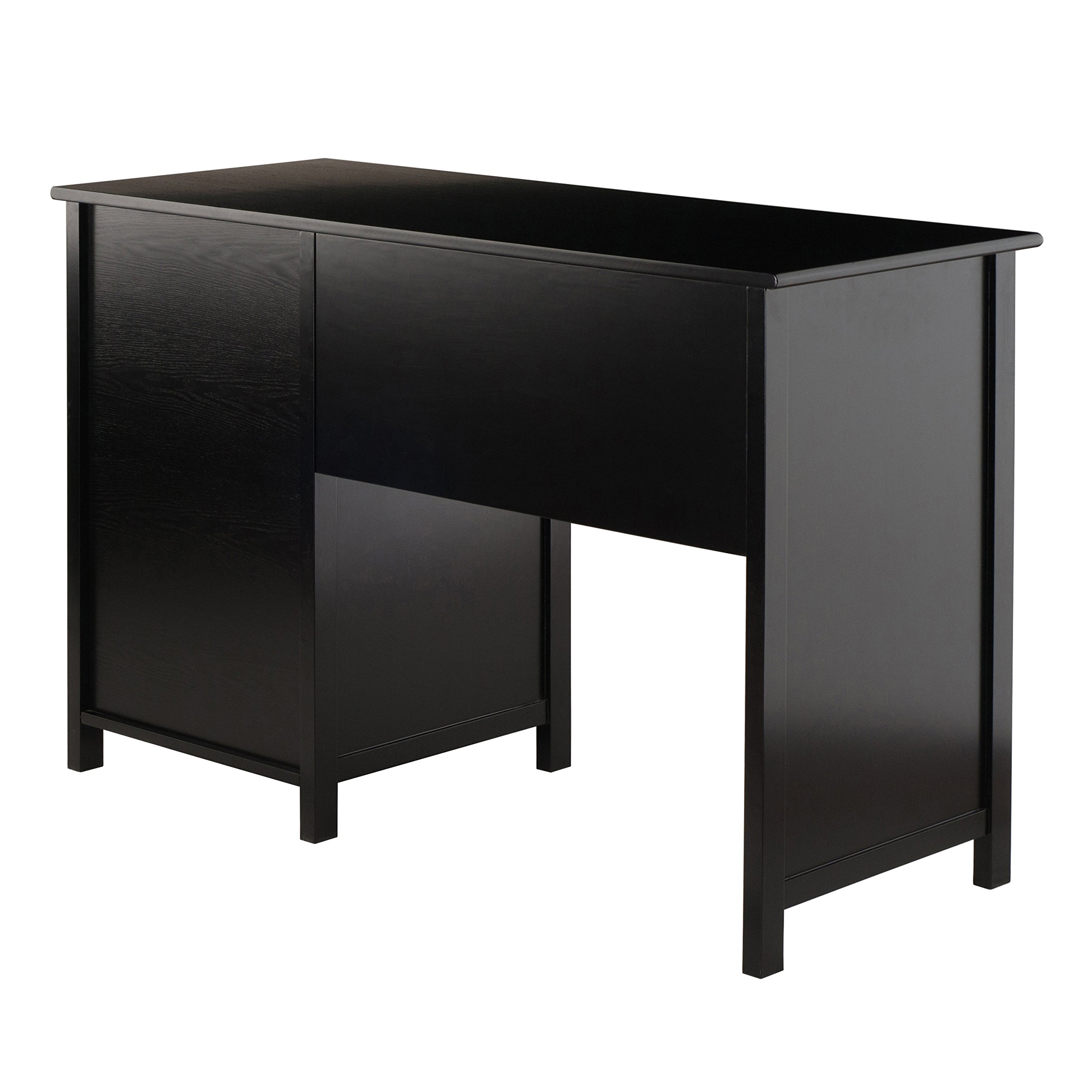 Winsome Delta Home Office Desk, Black - Modern Writing Desk for Small Spaces, Home Office & Study Room