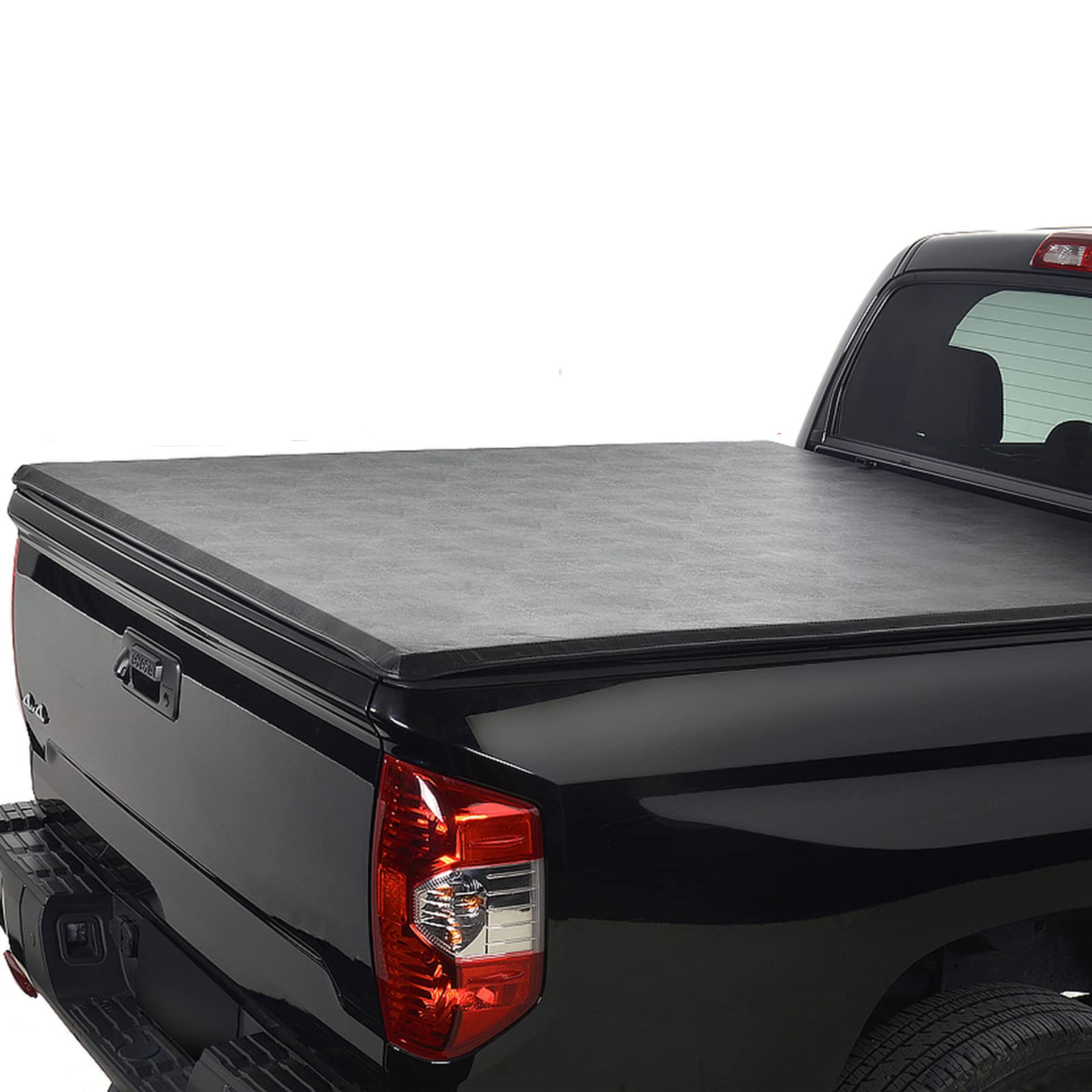 Yoemeegy Soft Vinyl Roll-Up Truck Tonneau Cover - Black 5' Bed (58.4