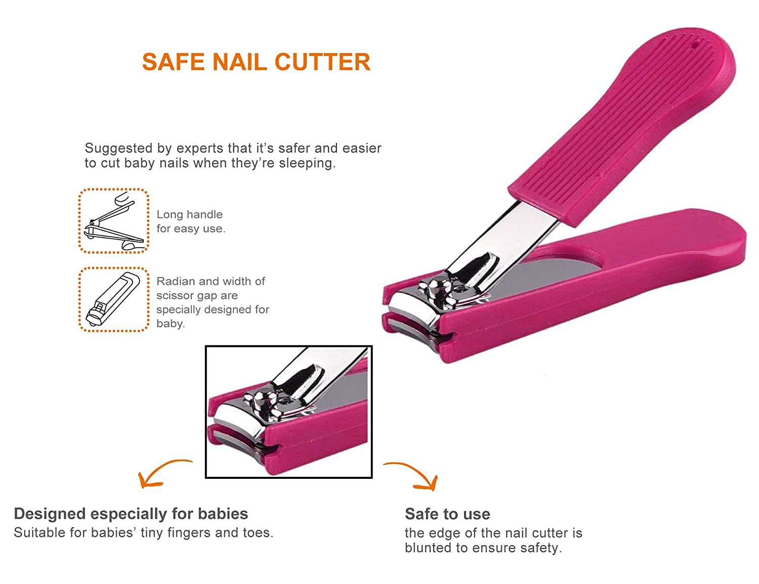 2 Pack Professional 4-Sided Nail File Block - Sanding Buffer & Polishing File for Salon & Home Manicure, Nail Art Tools with Nail Cutter | Perfect for DIY Nail Care, Pedicures & Professional Use