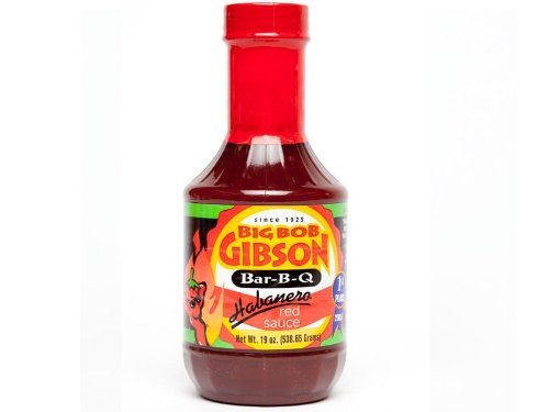 Big Bob Gibson Habanero Red Hot Sauce - Spicy Flavor for Tacos, Wings & BBQ - Premium Hot Sauce for Cooking & Grilling