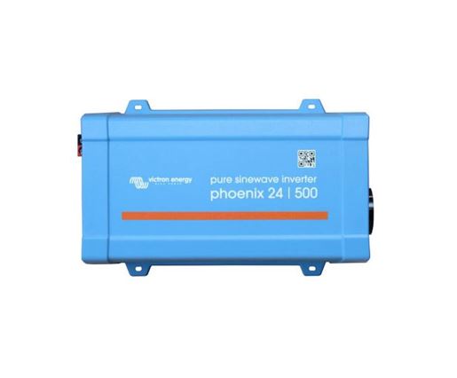 Victron Energy Phoenix Inverter 24V 500W 120V Pure Sine Wave Power Inverter with VE.Direct Port and NEMA 5-15R Outlet - Perfect for RVs, Boats, and Off-Grid Solar Systems