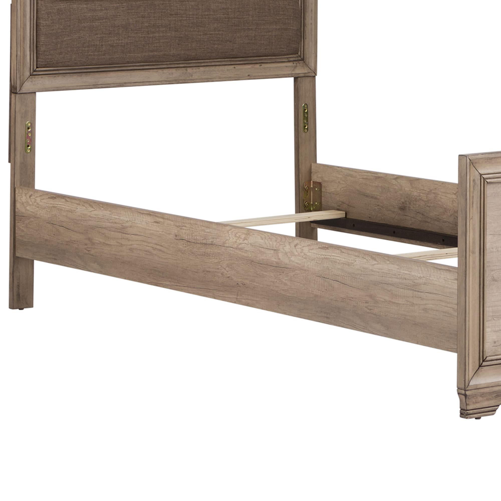 Liberty Furniture Industries Sun Valley Twin Upholstered Bed - Classic Upholstered Twin Bed Frame for Kids, Teens & Guest Rooms | Perfect for Bedrooms, Dorms & Small Spaces
