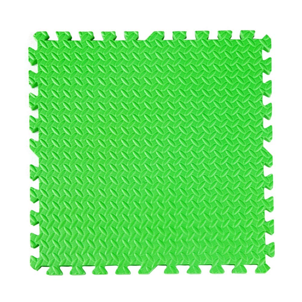 JIAJUAN Waterproof Interlocking Foam Play Mats for Kids - 40-Piece 30x30x1cm Colorful Puzzle Floor Tiles (Green) | Non-Slip, Safe & Durable for Playrooms, Daycares & Nursery