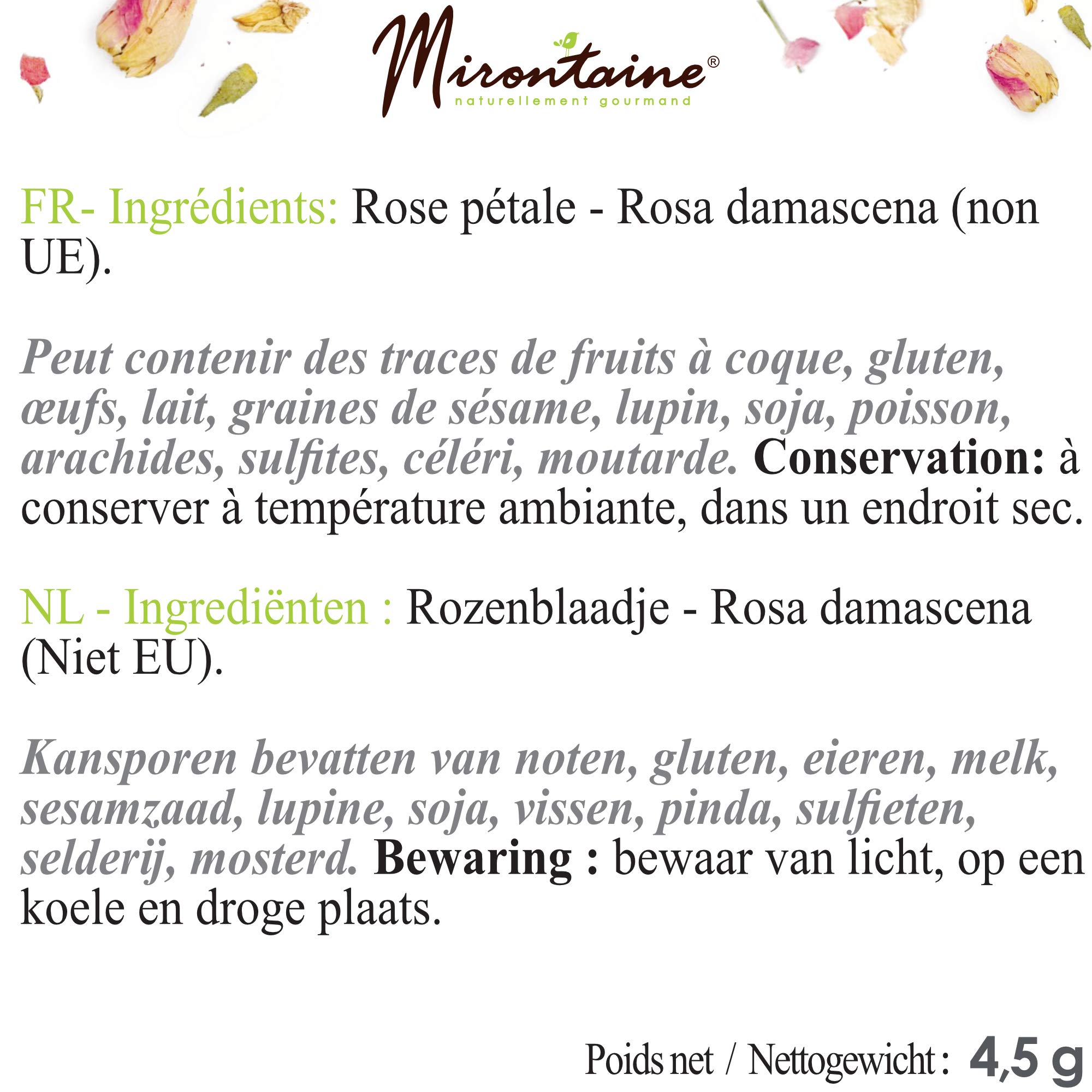 Organic Edible Dried Rose Petals for Baking - Premium Culinary Grade Rose Flowers for Cakes, Desserts, Tea & Cocktail Garnish | Perfect for Wedding Cakes, Pastry Decorations & Gourmet Cooking
