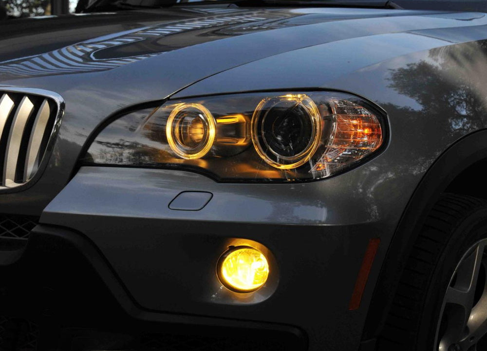 H11 Halogen Yellow Fog Lights Kit - Compatible with BMW E84 X1, E83 X3, E70 X5 - Durable Complete Replacement Set for Enhanced Visibility in Rain & Fog