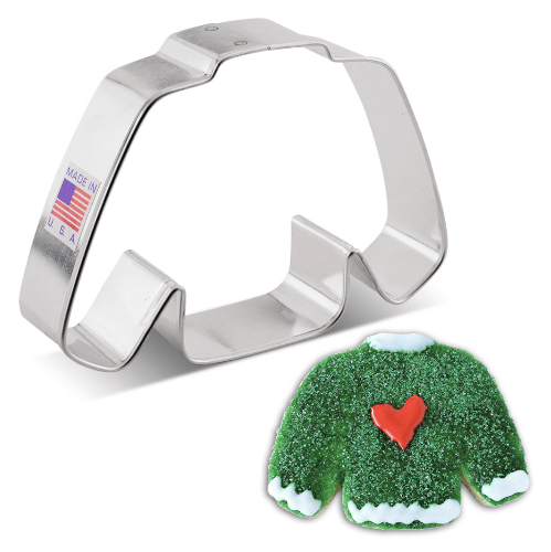 Ann Clarke Ugly Sweater Cookie Cutter Set - Christmas Holiday Baking Decorations for DIY Cookies, Cupcakes & Party Treats - Perfect for Xmas Parties, Family Gatherings & Gift Giving