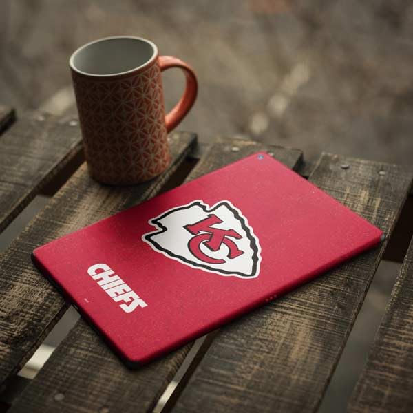Officially Licensed NFL Kansas City Chiefs Distressed Design Skin Decal for iPad Air 2 | Protective Vinyl Sticker Cover | Perfect for Football Fans, Game Days & Home Decor