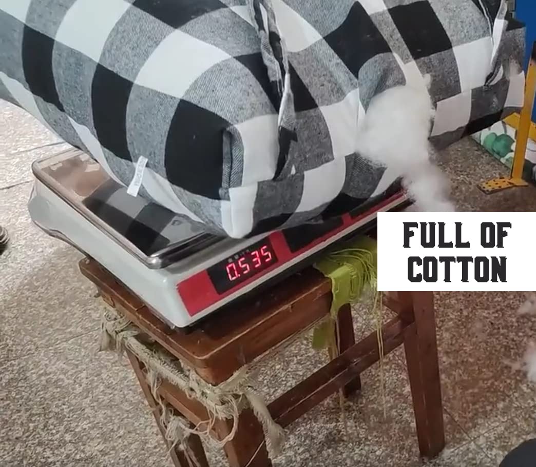 4 Pack Buffalo Plaid Dining Chair Cushions - 3