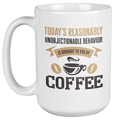 Funny Coffee & Tea Mug - 15oz Ceramic Cup with Humorous Design for Office Desk, Home, or Gifts - Perfect for Coffee Lovers & Tea Enthusiasts