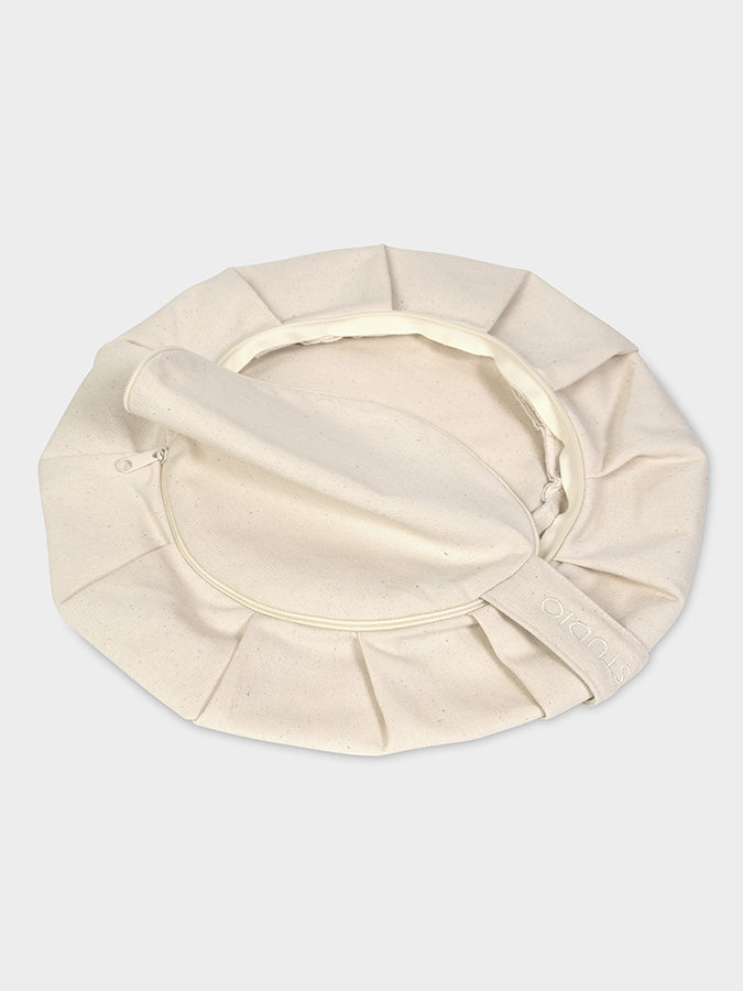 Premium Round Yoga Cushion Cover for Meditation & Home Studio - Soft & Washable EU-Size Bolster Case for Yoga, Zazen & Relaxation at Home