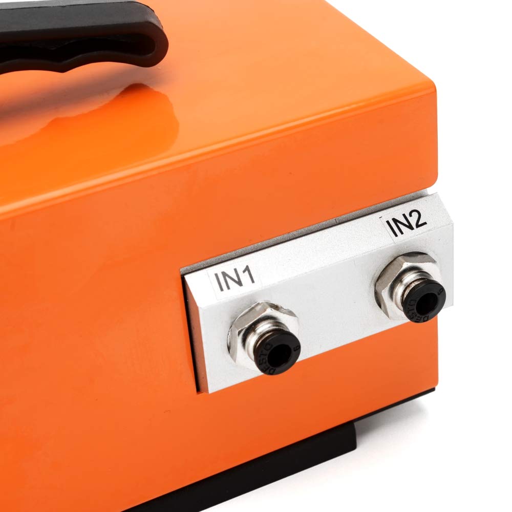 iCrimp AM-10 Pneumatic Crimper Tool for Terminals and Ferrules - 5 Die Sets Included (Up to 16mm²) - Professional Wire Crimping Machine for Electrical and Automotive Applications