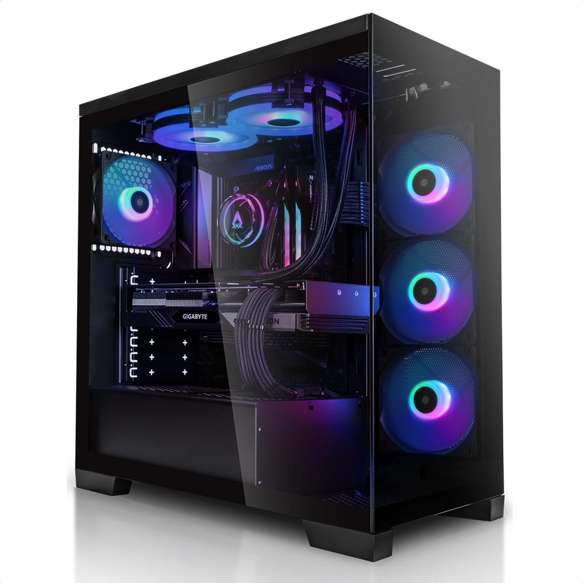 Megaport High-Performance Gaming PC - AMD Ryzen 9 5900X, Windows 11, GeForce RTX 5070 12GB, 64GB DDR4 RAM, 2TB M.2 SSD, Liquid Cooling - Ultimate Gaming Desktop for 4K Gaming, Streaming & Esports