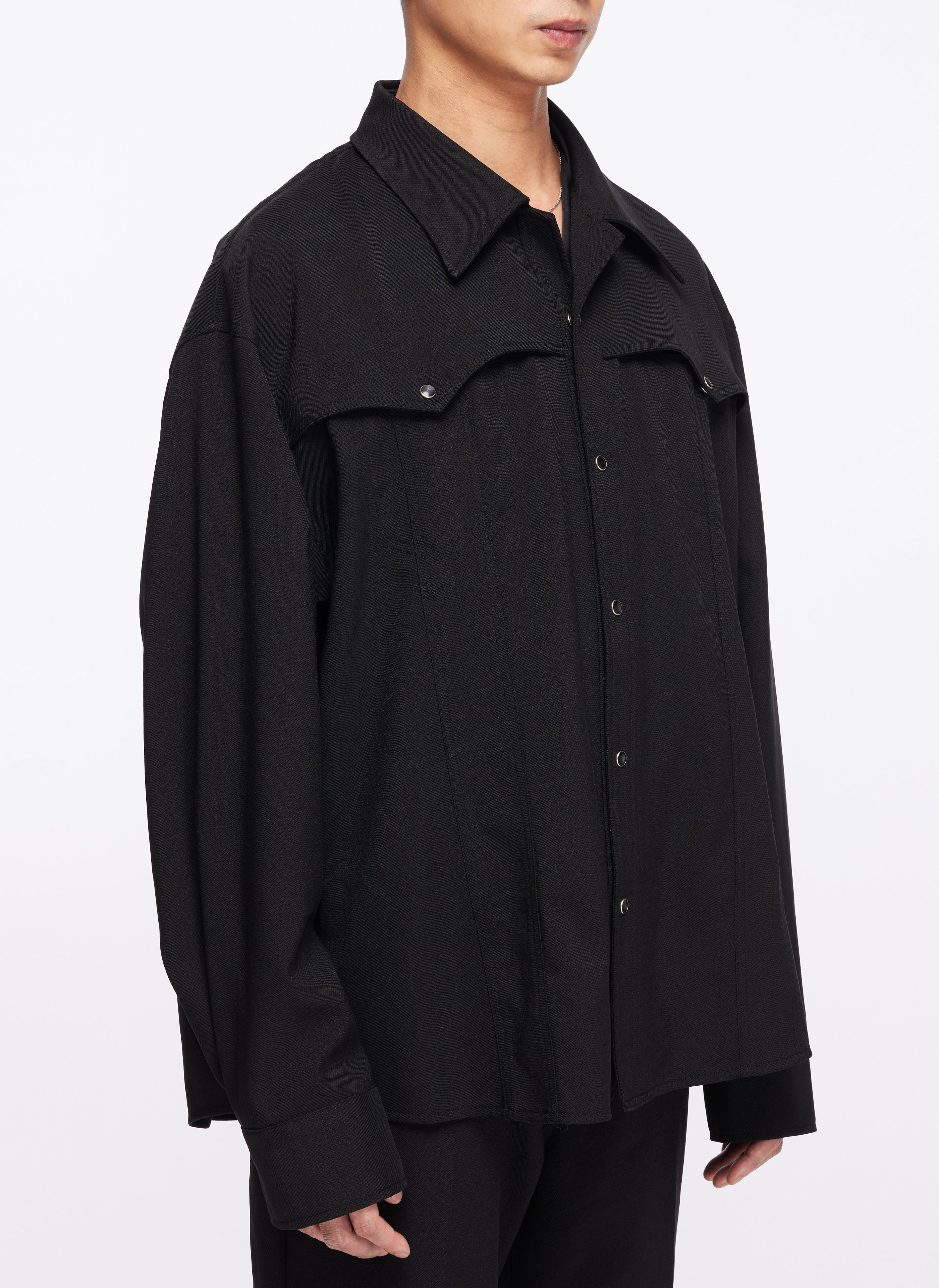 Wool-Like Polyester Western Shirt Jacket for Men - Stylish Plaid Flannel Shacket for Casual Outfits & Outdoor Adventures