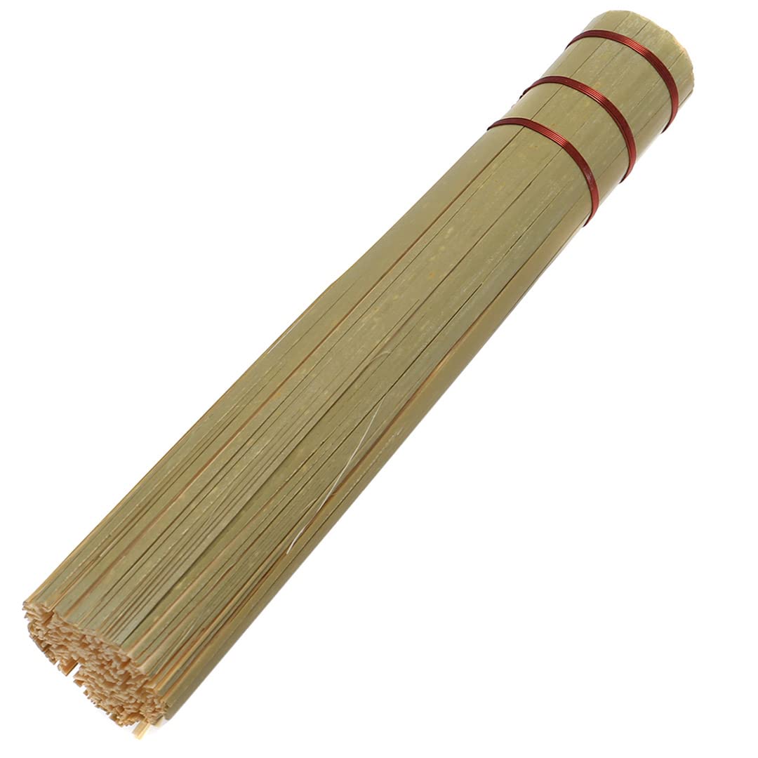 Premium Bamboo Wok Brush with Copper Coil - 9.4