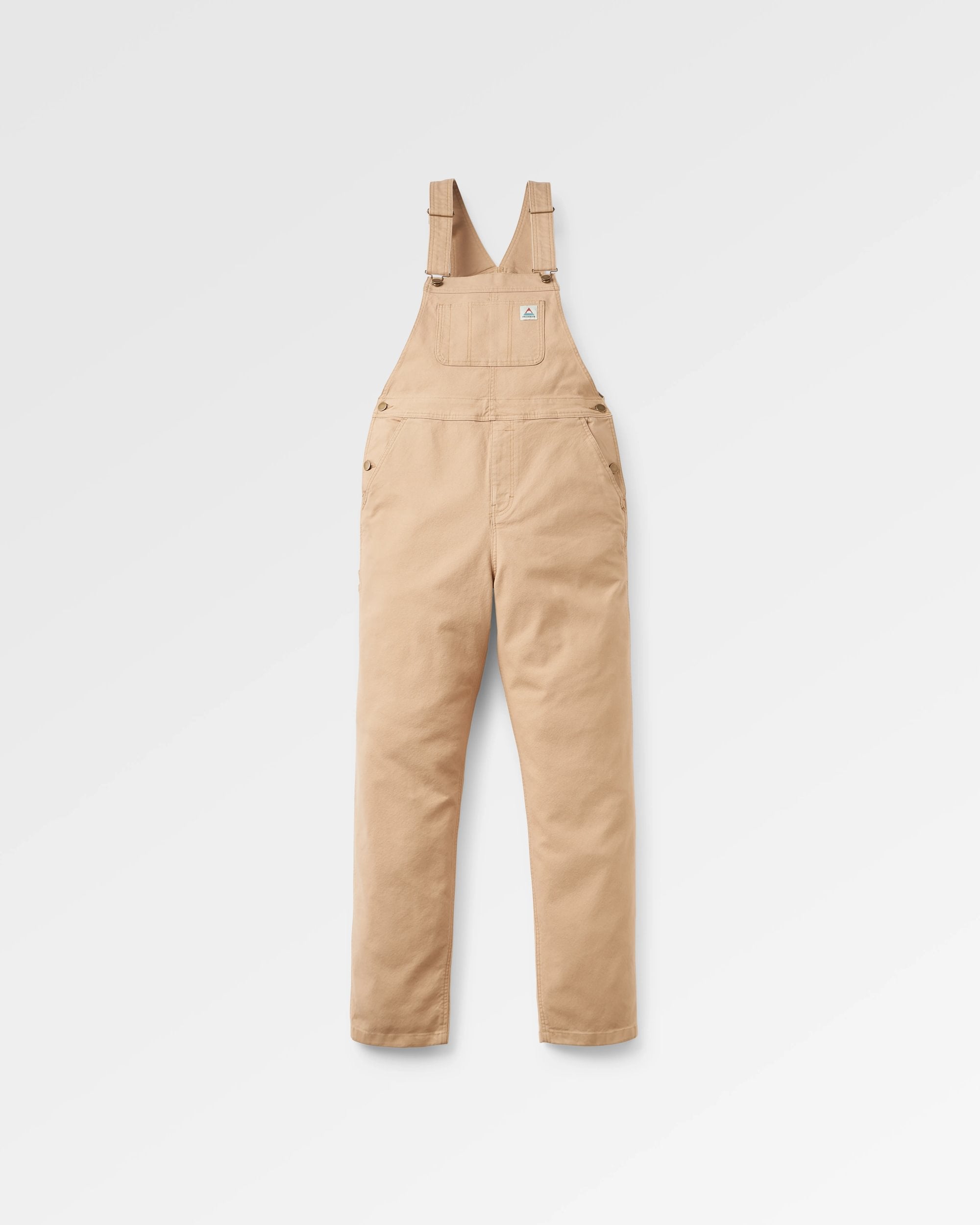 Vantage Organic Cotton Overalls for Women & Men - Soft & Comfortable Bib Overalls in Biscuit Color - Perfect for Farm, Gardening, Outdoor Work & Casual Wear