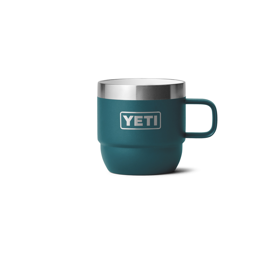 Rambler 6 oz Stackable Mugs (2 Pack) - Insulated Stainless Steel Camping Cups for Coffee, Tea & Outdoor Adventures - Perfect for Hiking, Picnics & Travel