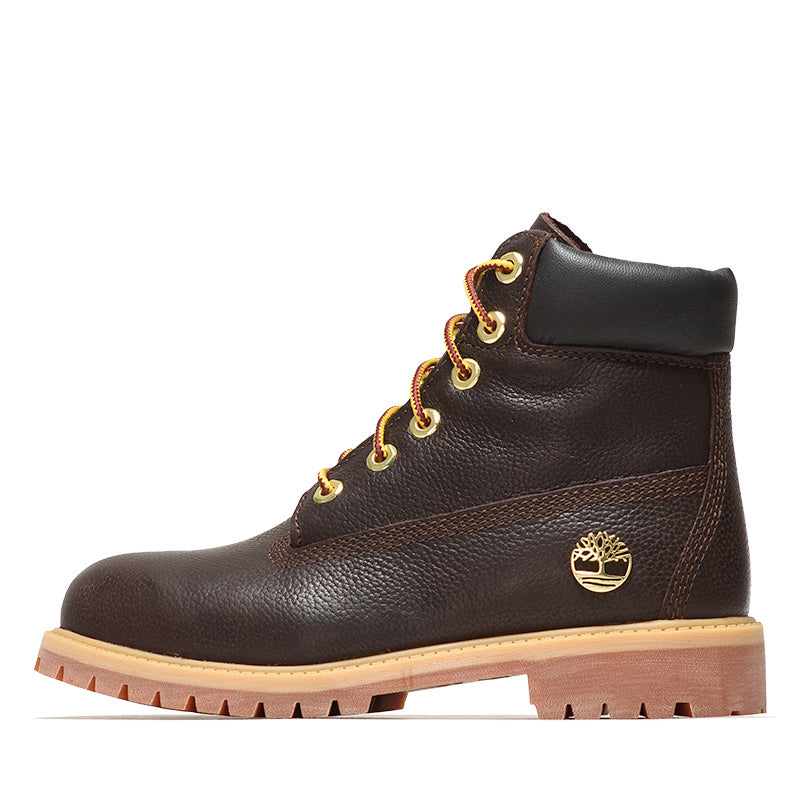 Timberland 6-Inch Premium Waterproof Leather Boots for Men - Dark Brown Espresso - Lace-Up Ankle Boots for Hiking, Work & Outdoor Adventures