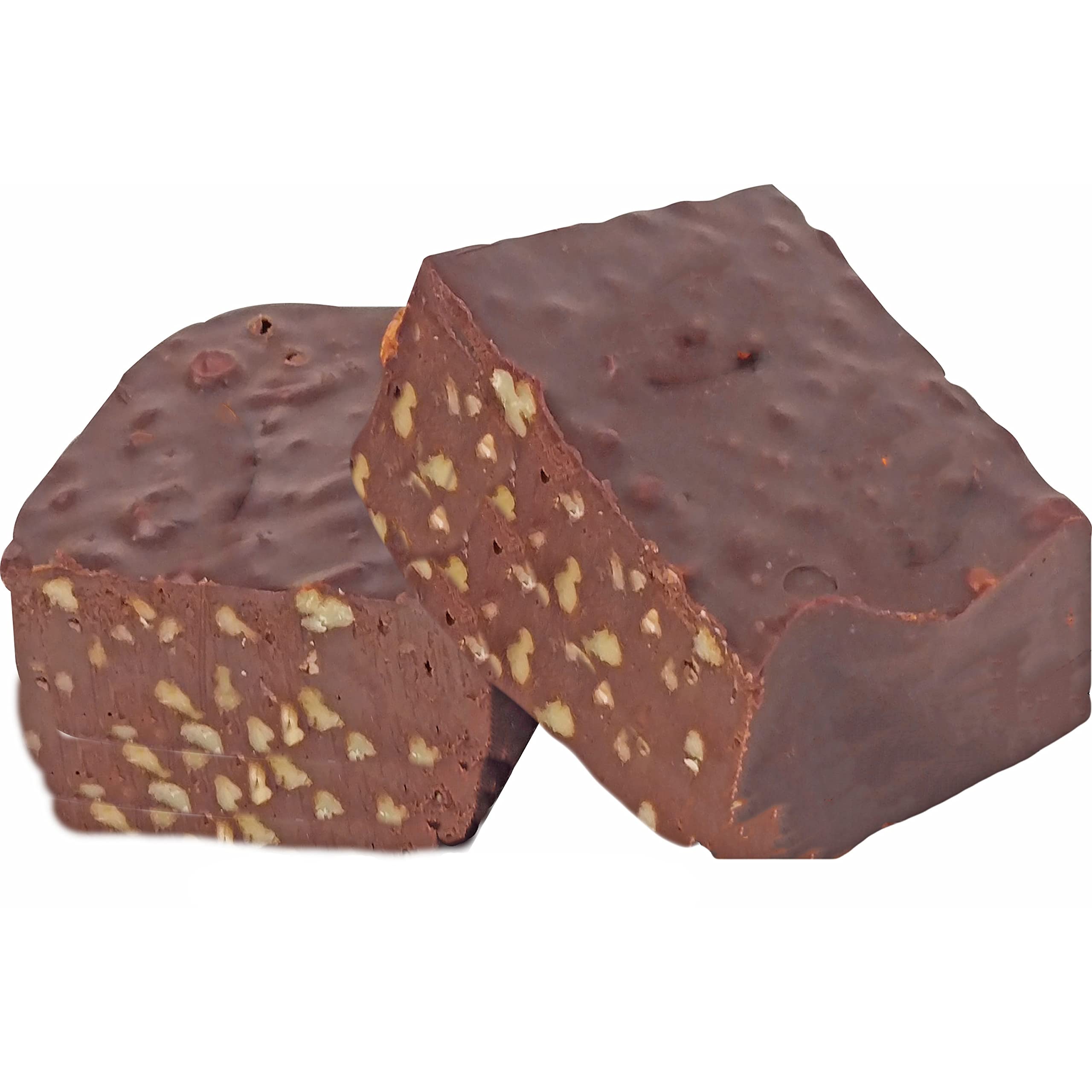 Homemade Creamy Chocolate Pecan Fudge - 5 Pound Loaf | Rich & Decadent Dessert for Holidays, Gifts & Family Gatherings