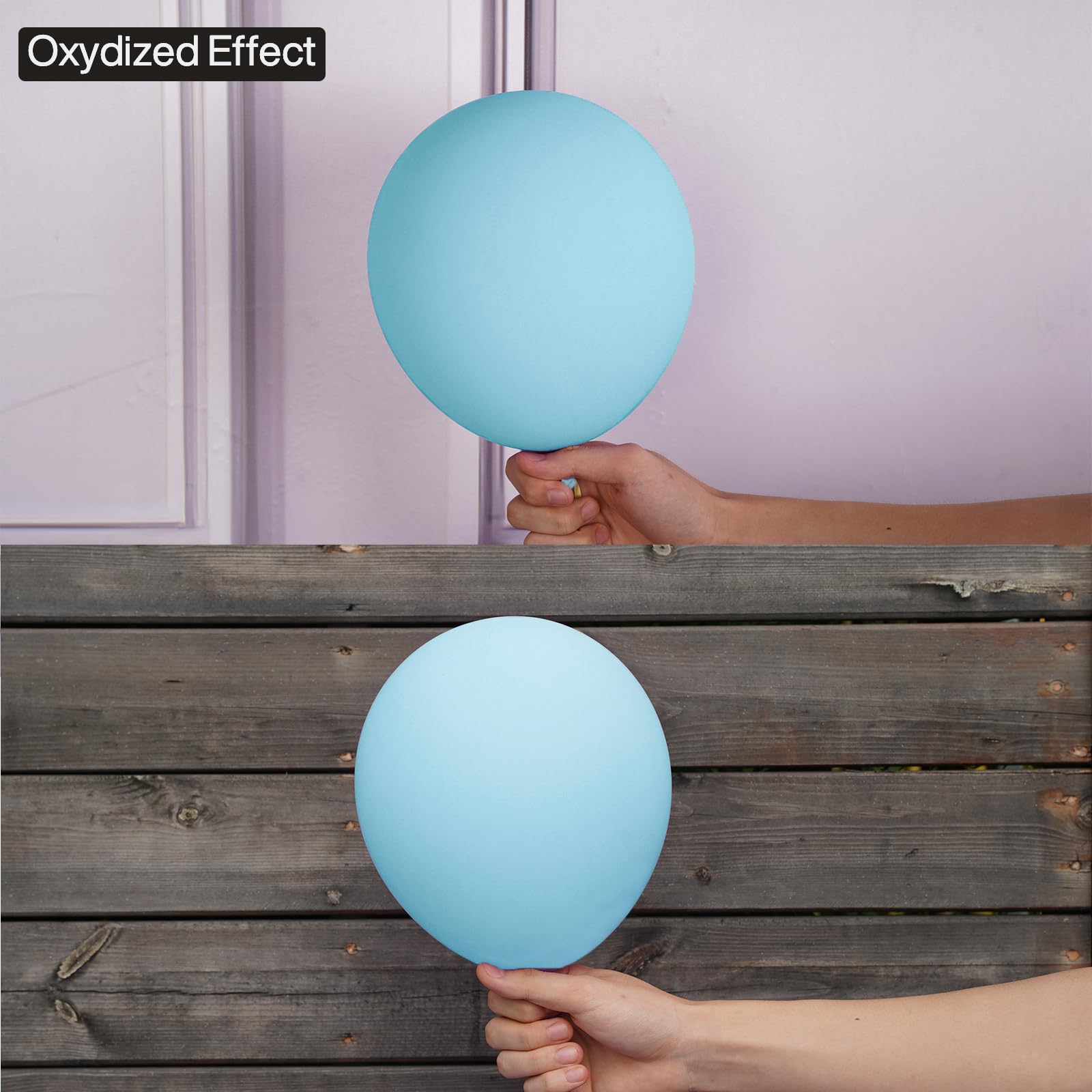 120 Pack 5 Inch Matte Light Blue Balloons for Party Decor - Premium Balloon Garland & Arch Kit - Perfect for Birthday Parties, Baby Showers, Wedding Decorations & Special Events - Durable Latex Balloons (Blue-Y4)