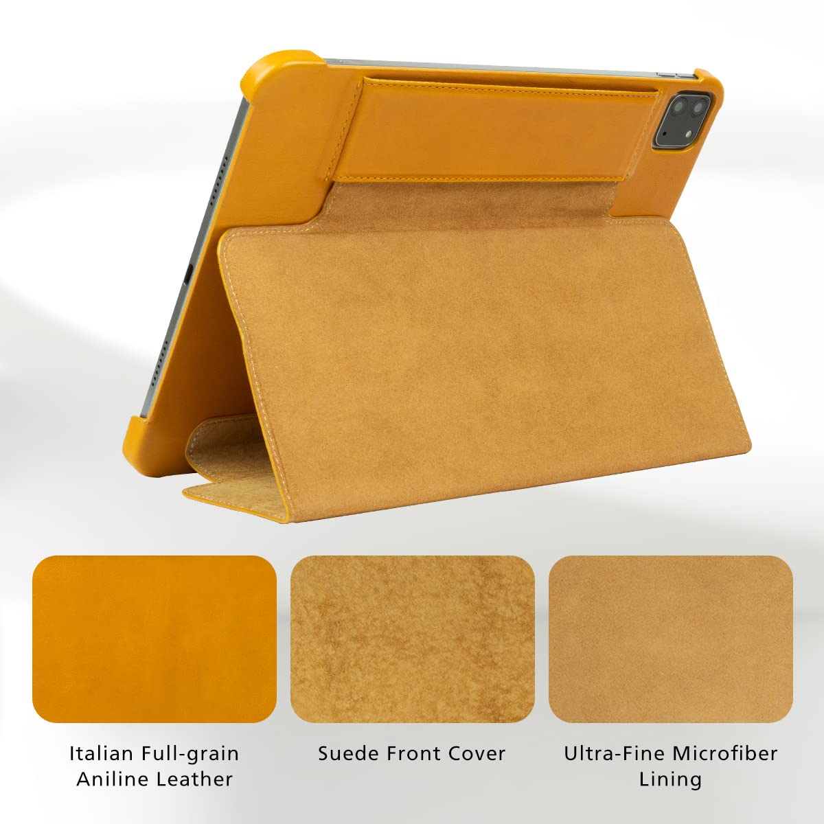 Premium Italian Leather Folio Case for Apple iPad Air 11