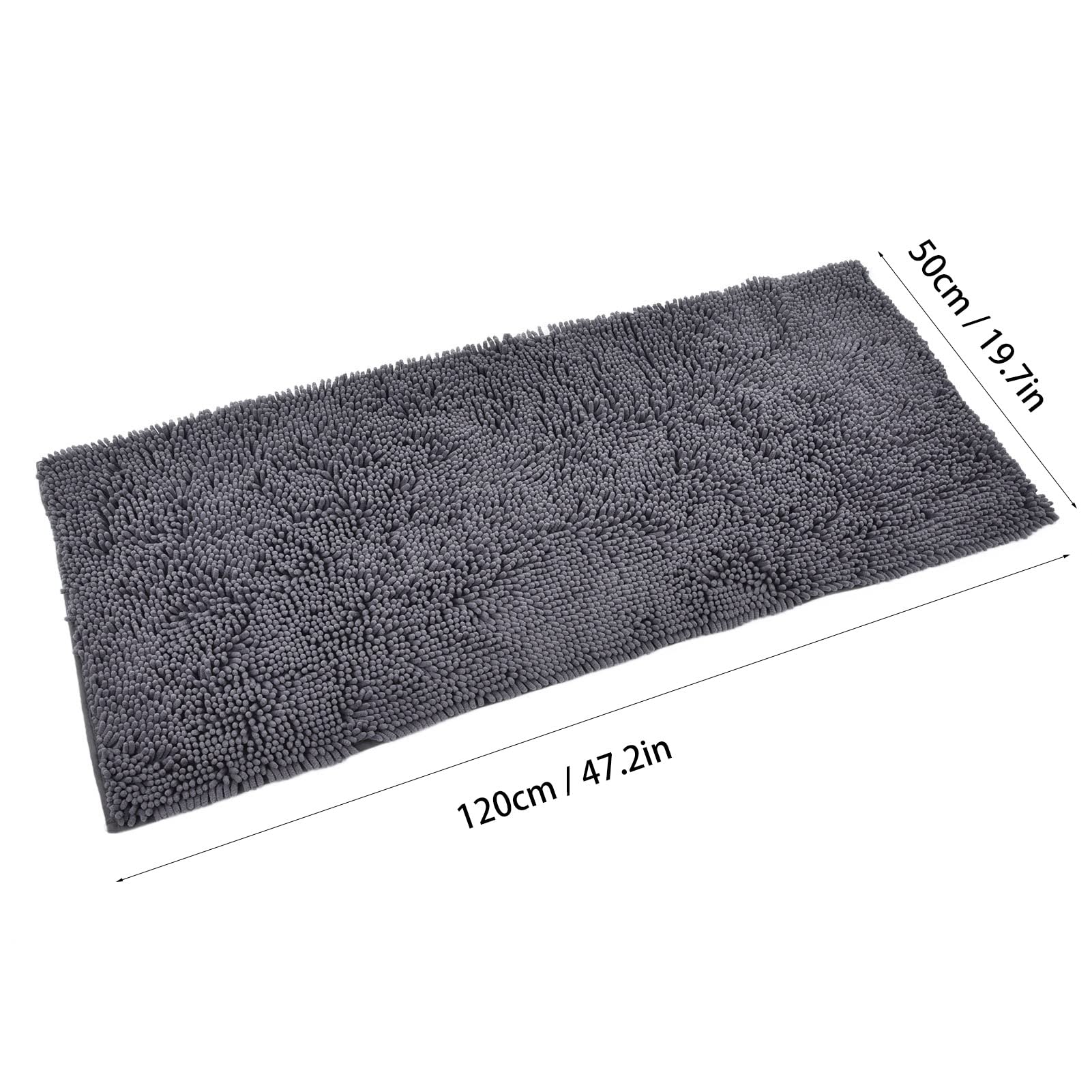 Shanrya Absorbent Bathroom Floor Mat - Soft Polyester Non-Slip Rug for Bath, Shower, Kitchen & Laundry Room - Quick-Dry Bath Mat for Home Safety and Comfort