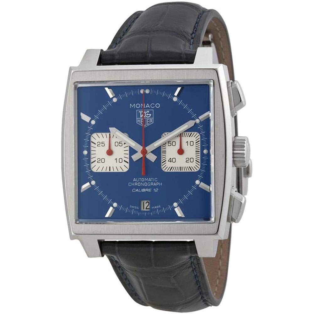 Tag Heuer Monaco Chronograph Men's Luxury Watch - Swiss Automatic Movement, Blue Dial, Stainless Steel Band - Perfect for Business, Formal Events & Watch Collectors