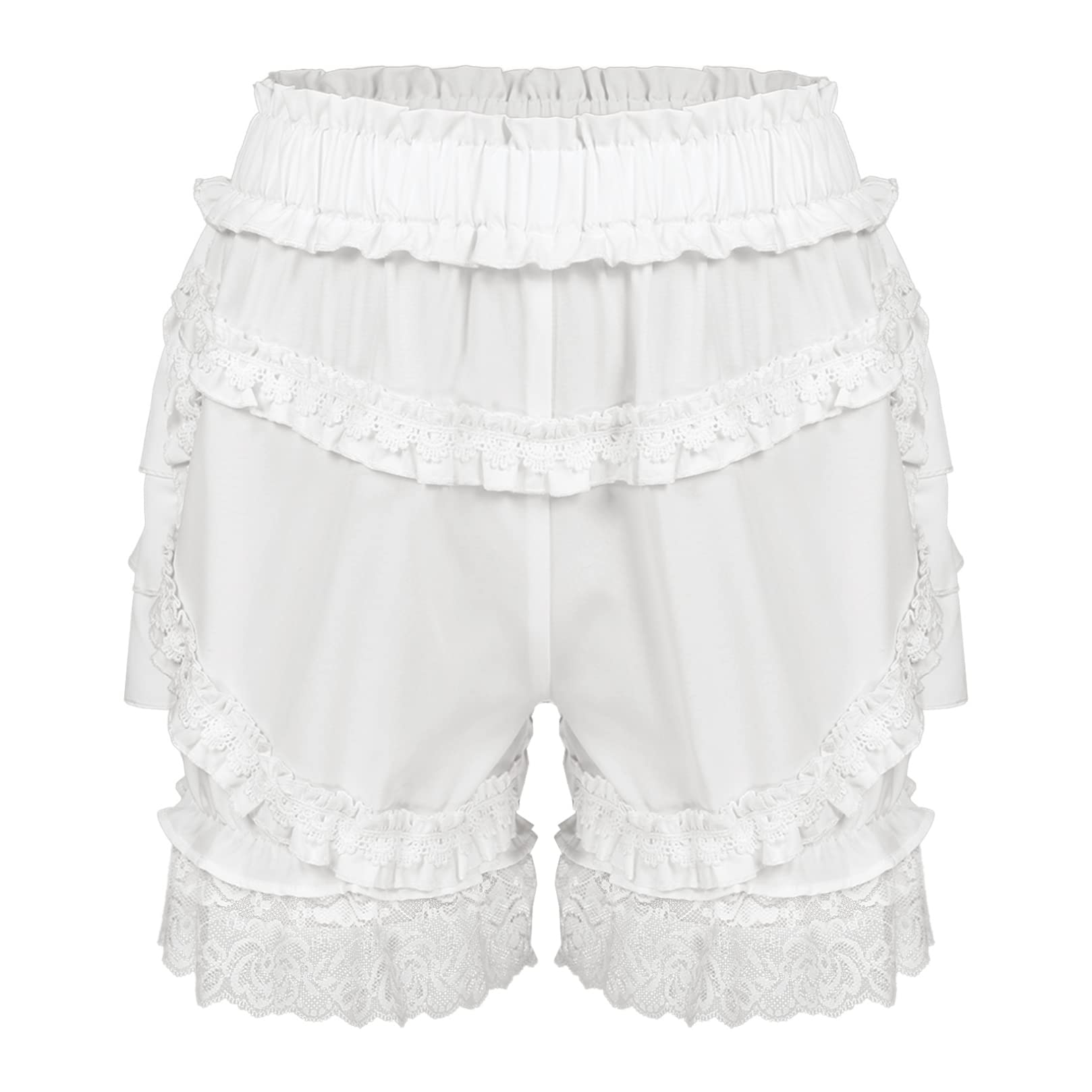 Victorian Steampunk Bloomers for Women - Vintage Ruffled Panties & Pumpkin Shorts - Perfect for Cosplay, LARP, and Gothic Fashion