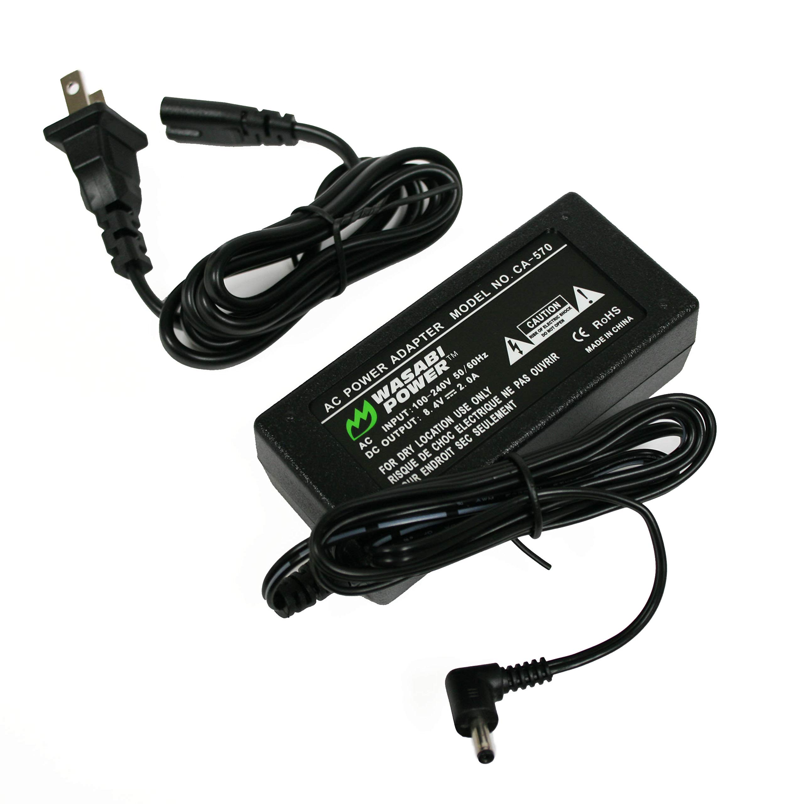 Wasabi Power AC Adapter & Charger for Canon Vixia HG10 Camcorder - Replacement Power Supply for Travel, Home & Studio Use